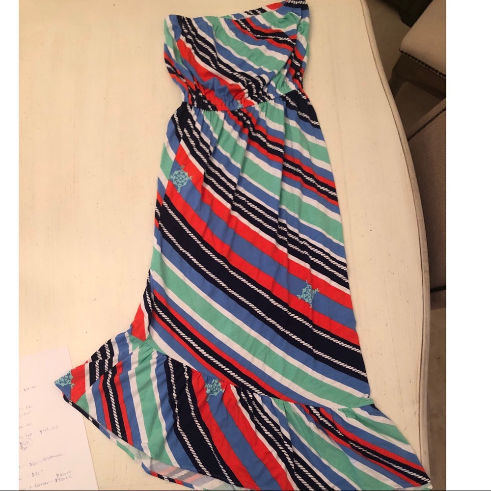 Lilly Pulitzer Nautical strapless dress